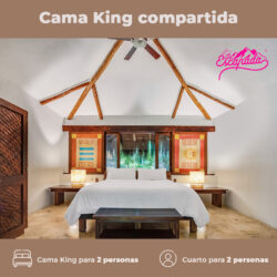 Paquete - Cama king compartida / cuarto de 2